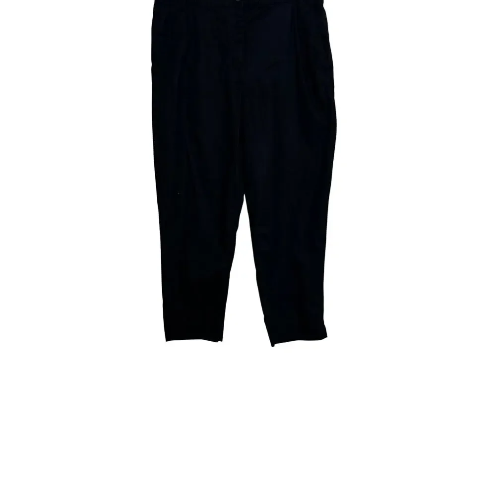 Banana Republic Line Blend Pants Tapered High Rise Black SZL